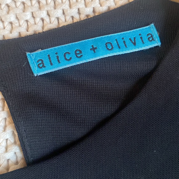 Alice and Olivia Satin Flutter Sleeve Dress XS - Picture 6 of 7